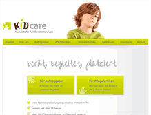 Tablet Screenshot of kidcare.ch